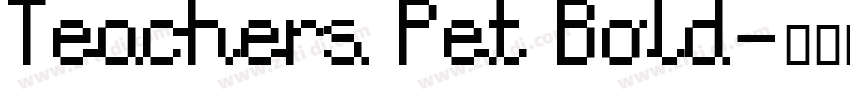 Teachers Pet Bold字体转换